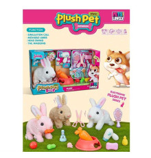 Улюбленець MC 1069 (18) "Кролик", ходить, звуки, на батарейках, рухає вушками, аксесуари, гребінець, фен, в коробці