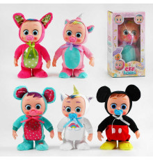 Інтерактивна іграшка C 62899 (36) 5 видів, звук, плаче, сміється, ходить, висота 31 см, в коробці, ВИДАЄТЬСЯ ТІЛЬКИ МІКС ВИДІВ