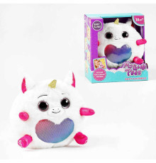 Інтерактивна іграшка 1929-2 (24) "Єдиноріжка", підсвічування, мелодії, повторюшка, м'який, в коробці