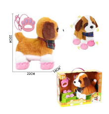 Улюбленець 933-125 E (12/2) “Песик”, ходить, звуки, аксесуари, на повідці, рухає хвостиком, сенсорні ділянки, реагує на плескіт у долоні, на батарейках, в коробці