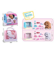 Улюбленець 810-103 (72/2) 2 види, “Собачка”, ходить, звуки, переноска, аксесуари, люстерко, повідець, на батарейках, у боксі