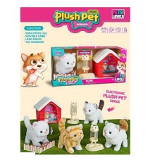 Улюбленець MC 1040 (20) "Кошеня", нявкає, ходить, виляє хвостом, будиночок, дозатор корму, в коробці