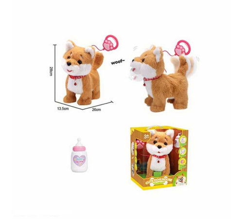 Улюбленець 933-158 E (12/2) “Песик”, ходить, облизує, пісні англ. мовою, сенсорні ділянки, запис та відтворення голосу, аксесуари, на повідці, в коробці