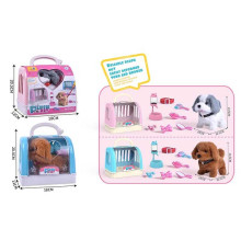 Улюбленець 810-104 (72/2) 2 види, “Собачка”, ходить, звуки, переноска, аксесуари, люстерко, повідець, на батарейках, у боксі