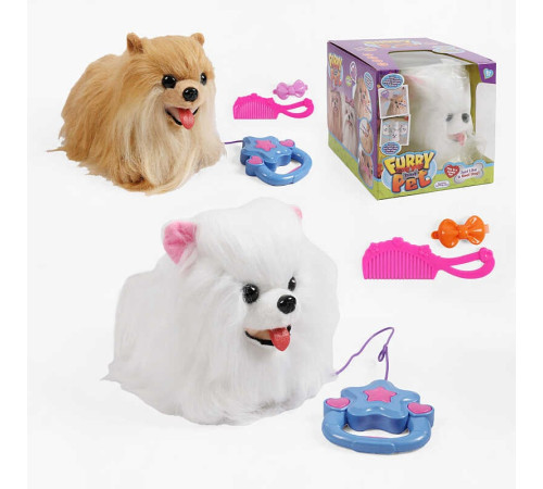 Улюбленець F 43659 (40) 2 види, ходить, звуки, музика, повідець для керування, реагує на дотик, 2 режими, аксесуари, в коробці, ВИДАЄТЬСЯ МІКС