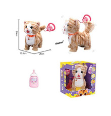 Улюбленець 933-159 E (12/2) “Кіт”, ходить, облизує, пісні англ. мовою, сенсорні ділянки, запис та відтворення голосу, аксесуари, на повідці, в коробці