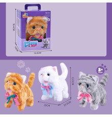 Улюбленець 810-12 (108/2) 3 види, "Кошеня", ходить, звуки, в коробці, ВИДАЄТЬСЯ МІКС ВИДІВ