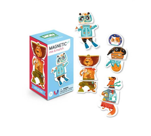 гр Магнітна гра "Пригоди. Змішуй та об`єднуй." 200216 (40) 12 пазлів "Dodo" – в наличии! Купите сейчас у KAZKOVA