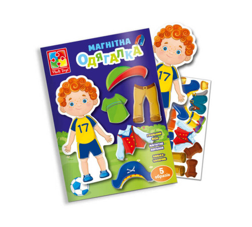 гр Магнітна гра "Хлопчик" у папці (укр) VT 3204-29 (60) "Vladi Toys" – в наличии! Купите сейчас у KAZKOVA