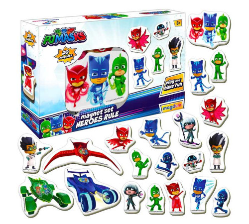 гр Набір магнітів ME 5031-32 "Герої в масках. Правила героїв" (10) "Magdum", 20 магнітів, в коробці – в наличии! Купите сейчас у KAZKOVA