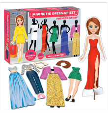 гр Набір магнітів "Magnetic dolls" ML4032-09 EN (10) "Magdum", 27 магнітів, магнітна лялька, підставка, в коробці