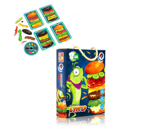 гр Магнітна гра "Бургер" VT2310-06 (12) "Vladi Toys" гр Магнітна гра "Бургер" VT2310-06 (12) "Vladi Toys"