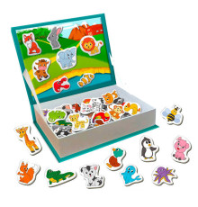 гр Набір магнітів ML4032-01 EN "Магнітна історія. Тварини" (16) "Magdum", англ.мова, 71 магніт, в коробці