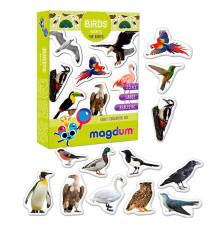 гр Набір магнітів "Birds. Рhoto" ML4031-30 EN (70) "Magdum", англ. мова, в коробці