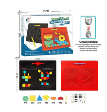 Дошка магнітна TSQ - 714 A (30) 2 види, магнітна гра, мозаїка, 112 деталей, в коробці