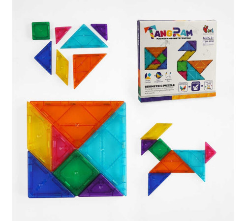 Танграм 3090 (60) 7 елементів, магнітні, 80 варіацій, каталог, в коробці – в наличии! Купите сейчас у KAZKOVA