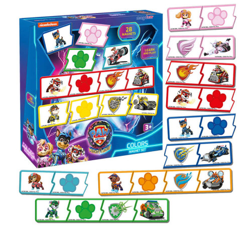 гр Набір магнітів ML 4034-21 "Щенячий патруль.Кольори" (24) "Magdum" – в наличии! Купите сейчас у KAZKOVA