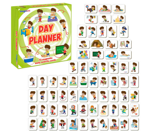 гр Набір магнітів "Day planner" ML4032-03 (12) "Magdum", 72 магніти, в коробці – в наличии! Купите сейчас у KAZKOVA