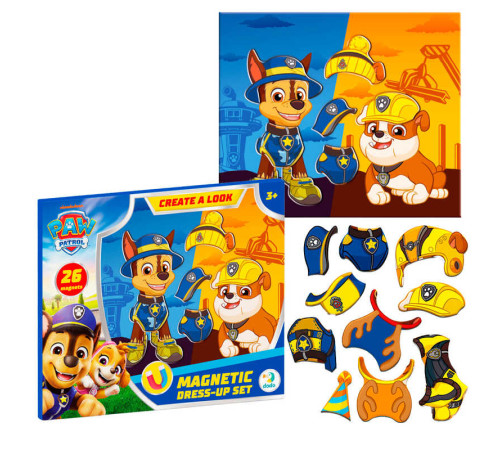 гр Магнітна гра одягалка "Гонщик і Кремез" 200698 (60) "Dodo", магнітна планшетка, 26 магнітів, в коробці