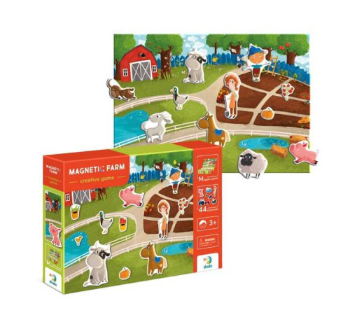 гр Розвиваюча гра "Магнітна ферма" 200206 (8) 44 елементи та планшетка "Dodo" – в наличии! Купите сейчас у KAZKOVA