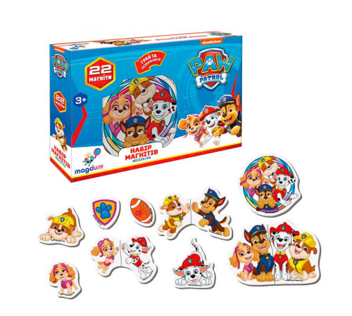 гр Набір магнітів ML 4034-02 "Щенячий патруль. Весела гра" (60) "Magdum"