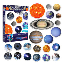 гр Набір магнітів "Space world" ML4031-22 EN (70) "Magdum", англ. мова, 22 магніти, в коробці
