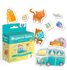 гр Магнітна гра "Котик-мандрівник" 200234 (60) "DoDo", 20 магнітів, в коробці