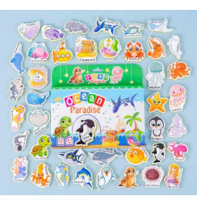 Магніти M 50543 (68) 42 елементи, “Морські жителі”, товщина: 0.5 см, м’які магніти, в коробці