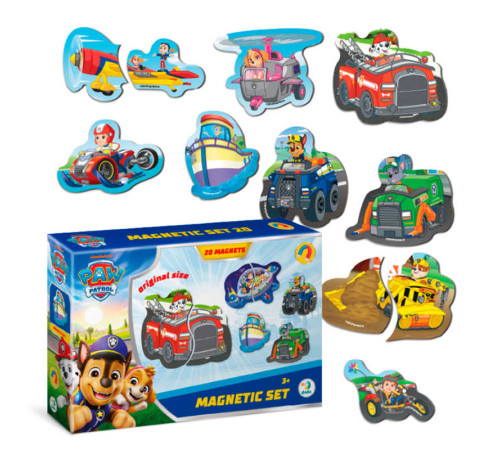 гр Набір магнітів "Дорожні пригоди" 200667 (32) "DoDo", 20 магнітів, в коробці