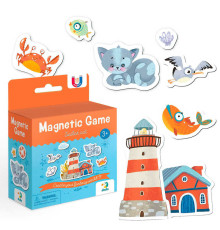 гр Магнітна гра "Котик-морячок" 200235 (60) "DoDo", 17 магнітів, в коробці