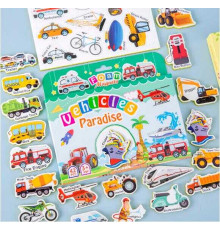 Магніти M 50544 (68) 42 елементи, “Транспорт”, товщина: 0.5 см, м’які магніти, в коробці