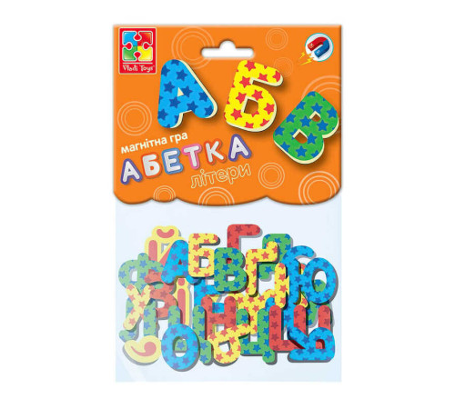гр Магнітна гра "Абетка" (укр) VT5900-02 (12) "Vladi Toys", 34 магнітні елементи гр Магнітна гра "Абетка" (укр) VT5900-02 (12) "Vladi Toys", 34 магнітні елементи