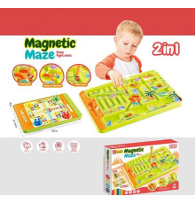 Магнітна гра 2в1 898-9112 (36) сортер, настільна гра, магнітний стилус, в коробці