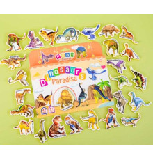 Магніти M 50545 (68) 42 елементи, “Динозаври”, товщина: 0.5 см, м’які магніти, в коробці