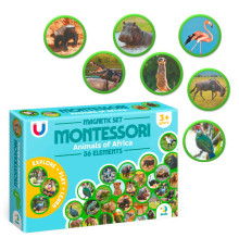 гр Магнітний набір Монтесорі «Тварини на континентах: Африка» 200284 (32) "Dodo", 36 елементів, в коробці