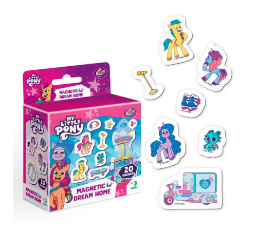 гр Магнітна гра "Дім Мрій. Pony" 200616 (40) "DoDo", 20 пазлів, в коробці – в наличии! Купите сейчас у KAZKOVA