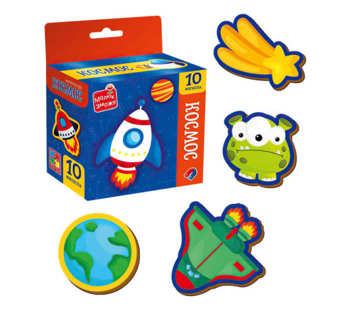 гр Набір магнітів "Космос" VT3106-34 (30) "Vladi Toys", 10 магнітів, в коробці – в наличии! Купите сейчас у KAZKOVA