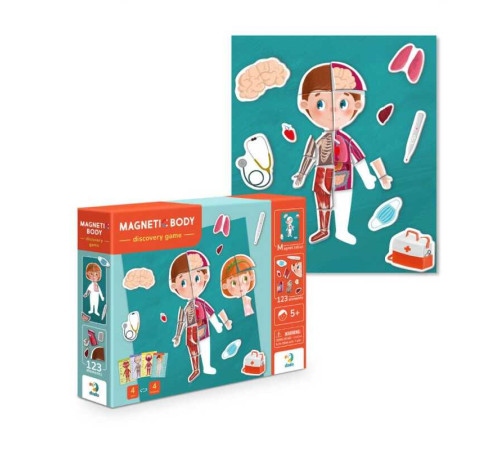 гр Розвивальна магнітна гра "Людське тіло" 200220 (10) 123 елементи "Dodo" гр Розвивальна магнітна гра "Людське тіло" 200220 (10) 123 елементи "Dodo"