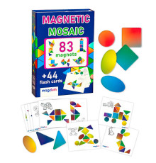 гр Магнітна мозаїка "Mosaic" ML4031-23 EN (16) "Magdum", 83 магніти, 44 картки з завданнями, в коробці