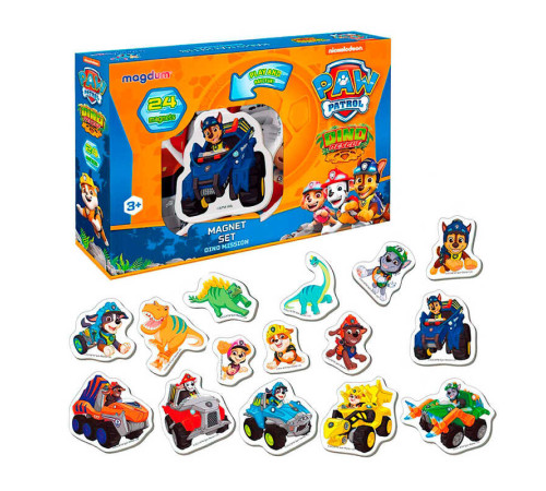 гр Набір магнітів ML 4034-05 "Щенячий патруль. Діномісія" (60) "Magdum", англ. мова – в наличии! Купите сейчас у KAZKOVA