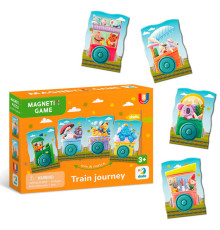 гр Магнітна гра "Подорож потягом" 200254 (64) "DoDo", 8 магнітів, в коробці