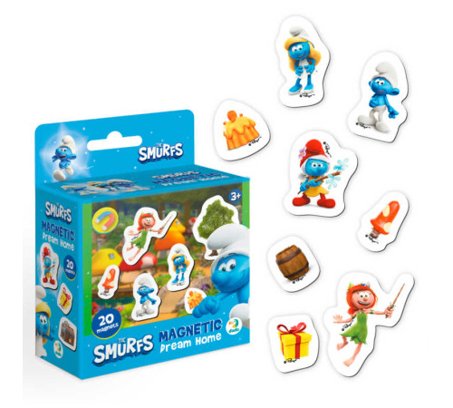 гр Магнітна гра "Дім Мрій. Котедж Смурфетти" 200618 (40) "DoDo", 20 магнітів, в коробці – в наличии! Купите сейчас у KAZKOVA