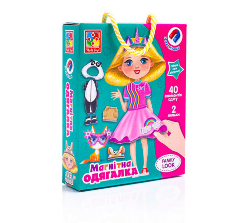 гр Магнітна одягалка "Family look" - VT 3702-21 / укр / (12) "Vladi Toys" гр Магнітна одягалка "Family look" - VT 3702-21 / укр / (12) "Vladi Toys"