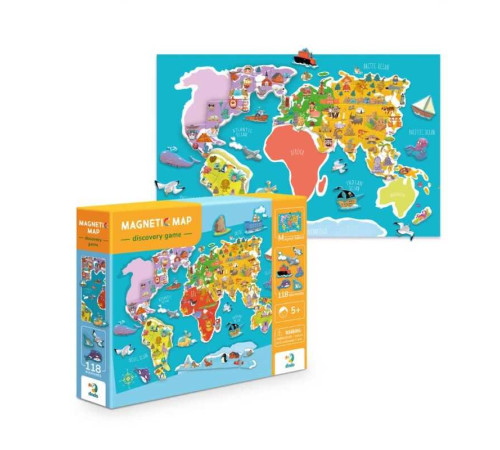 гр Розвиваюча магнітна гра "Карта планети" 200201 (10) 120 елементів "Dodo" гр Розвиваюча магнітна гра "Карта планети" 200201 (10) 120 елементів "Dodo"