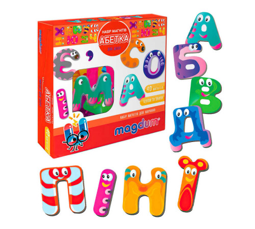 гр Магнітна гра "Абетка" ML4031-36 EN (24) "Magdum", в коробці – в наличии! Купите сейчас у KAZKOVA