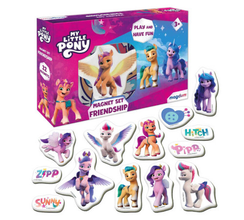 гр Набір магнітів ME 5031-21 “My little Pony. Дружба” (60) "Magdum" – в наличии! Купите сейчас у KAZKOVA