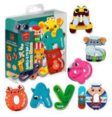 гр Гра розвиваюча магнітна "Диво-букви. Абетка" (укр) - VT5411-18 (20) "Vladi Toys"