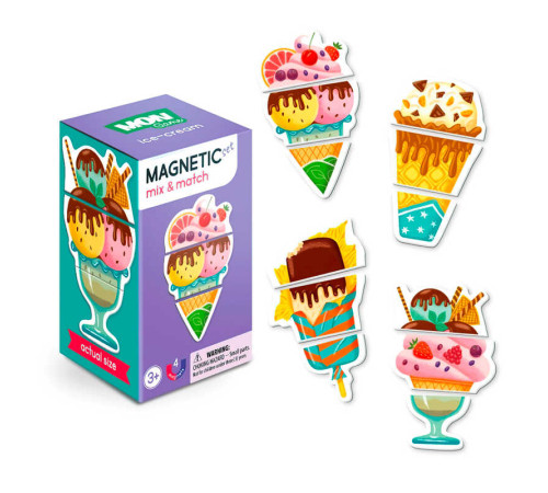 гр Магнітна гра "Морозиво" (3-4 роки) 200219 (40) 12 елементів "Dodo" – в наличии! Купите сейчас у KAZKOVA