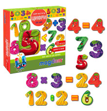 гр Магнітна гра "Цифри" ML4031-37 EN (24) "Magdum", 35 магнітів, в коробці