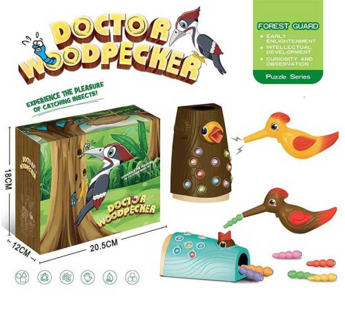 Магнітна гра ME-049 (48/2) пташка з магнітним дзьобом, хробаки, в коробці – в наличии! Купите сейчас у KAZKOVA